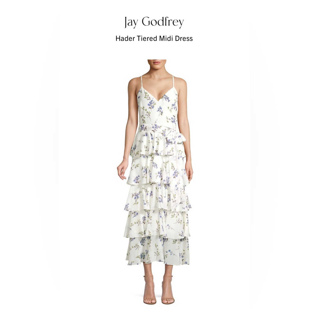 Jay Godfrey Tiered Midi Dress